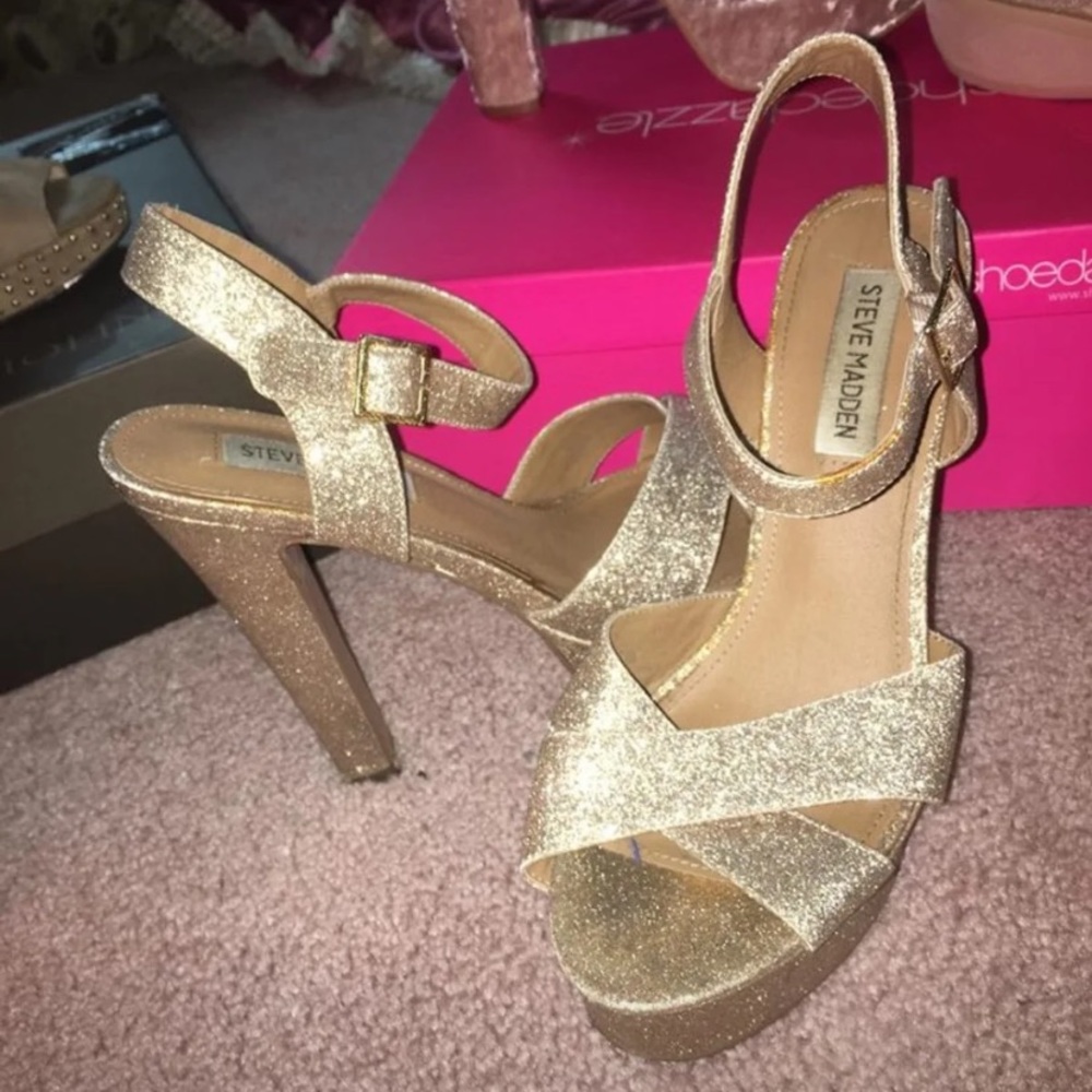 Steve Madden sparkle heels
